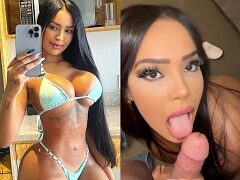 Brasileña chupando y cogiendo con su novio