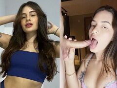 Nathalia risalde chupandole la polla a su novio