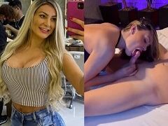 Andressa urah chulando una polla larga