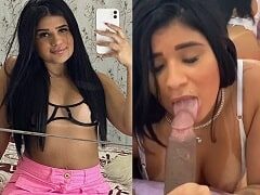Video porno de la brasileña thayna mamando polla