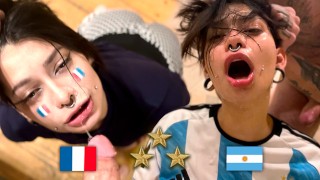Argentina campeon del mundo follando con una de su fans