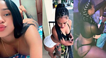 Dominicana megane janell bailando en una discoteca privada