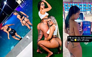 Video caliente megane janell y la chana bailando en la piscina