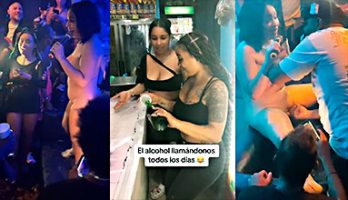 Dominicana aleska con gana de follar en la disco