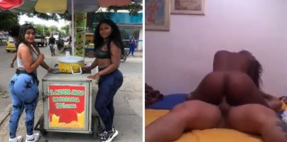 Video porno filtrado de la vendedora de limonada follando