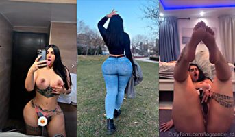 Dominicana de culo grande masturbandose con un vibrador