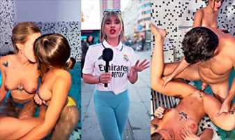 Carolina Cazadora Hace Trio En la Picina con Sus Amigos