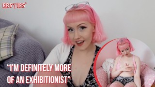 Ersties – Amateur Babe Toys Her Pussy With a Large Dildo