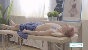 Horny Tanned Muscled Twink Joshua D Strokes His Hard Cock On The Bathroom!