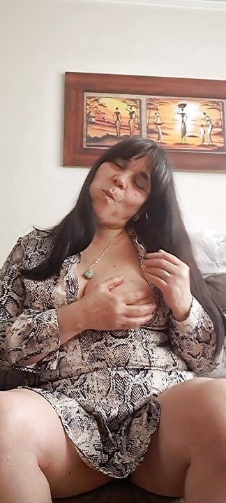 I am a good stepmother who loves to seduce him and show him my hairy pussy