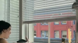 squirting for strangers outside(dirty talk)