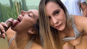 Yoga teacher fills blonde's ass girl with cum – Scarlet Benz