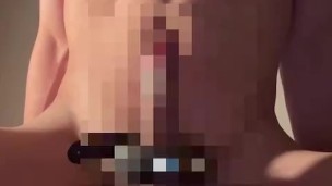 【Japanese boy】電動ペニスバンドでチンポぶるぶるオナニー。振動に我慢できず2回イキ漏れ精液で3回目は激しく射精で精子でドロドロマラ