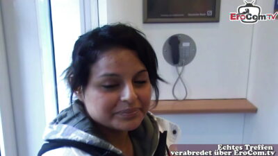 German virgin persuaded to have sex at the first casting