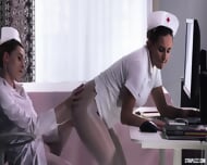 Lesbian Nurses – White Pantyhose