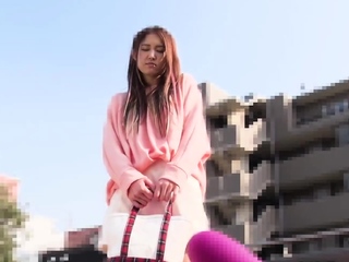 Aika gets invited to use a dildo