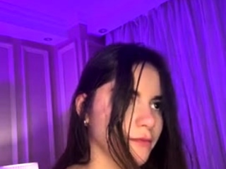 Busty curly brunette with big boobs fucks on couch