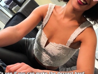 German skinny ebony teen makes real userdate POV