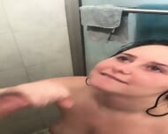 Horny Teens Fuck In The Shower
