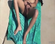 Hot Latina Blows Cock On Pool