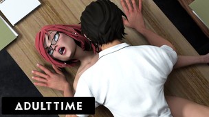 ADULT TIME – Hentai Sex University Prodigy Dominates Principal’s Pussy For His Midterm Exam