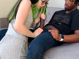 amateur interracial blowjob