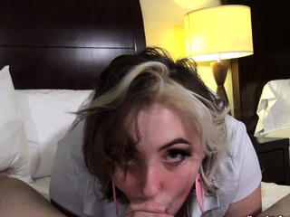 Amateur teen gives pov lapdance