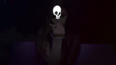 Angel Youngs Is A Naughty Busty Goth Who Gets Facial