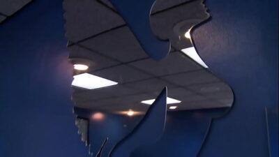 Black Chick With Big Boobs Takes A Big White Cock