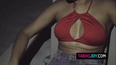 Busty latina stepsis Serena Santos fucks with her stepbro on their vacation