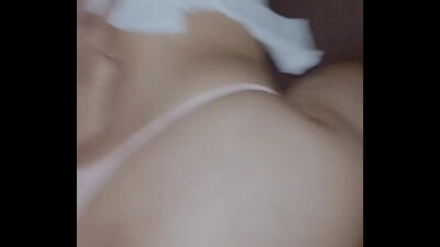 Doggystyle Double Penetration with Sexy Filipina Vibrator and Dick