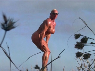 German blonde screwed outdoors and facialized