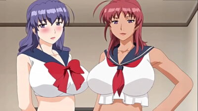 Hentai – Two Busty MILFs Give a Sexprise to Lucky Young Boy! [Subtitled]