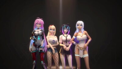 Hentai Vtuber Cosmic Faith plays w/ dildo, does blow job & lets you cum on her face (3D / VRCHAT)