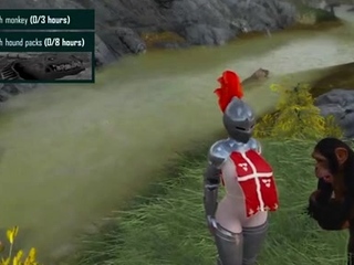 Hot 3D redhead licking a pussy while getting fucked