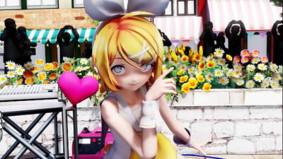 Kagamine Rin Dancing Naked – Booo! MMD by kiidosan