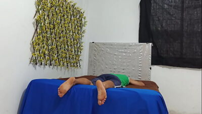 Man can’t stand the pressure, they make him finish and they keep fucking him!!