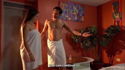 Massage session ends in a hard fuck – amazing sensual girl full of oil