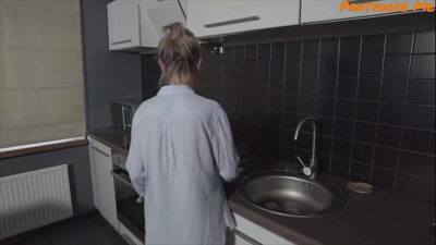 Mature Step Mommy Gets Fucked Thru Her Panties and Pantyhose From Son’s Best Friend