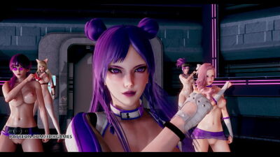 [MMD] Dreamcatcher – SCREAM Naked Kpop Dance Ahri Akali Kaisa Evelynn Seraphine KDA League of Legend