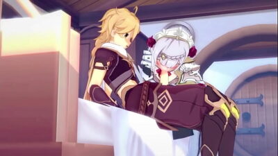 Noelle gives Aether an intense Fucking – Genshin Impact Sex