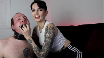 Sweaty Goth Girl Sock Gag & Foot Worship With Miss Mina