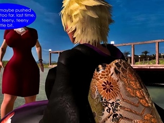 Two 3d cartoon cuties are ready for their bath