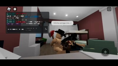 Um trio rápido com uma gótica e uma latina- Roblox Brookhaven