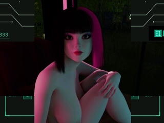 Nexus 3 Cyberpunk sex with busty brunette Extreme deepthroat