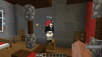 The Jenny mod Fapcraft Minecraft – Ellie being the true Goth girl we want and see her getting fucked